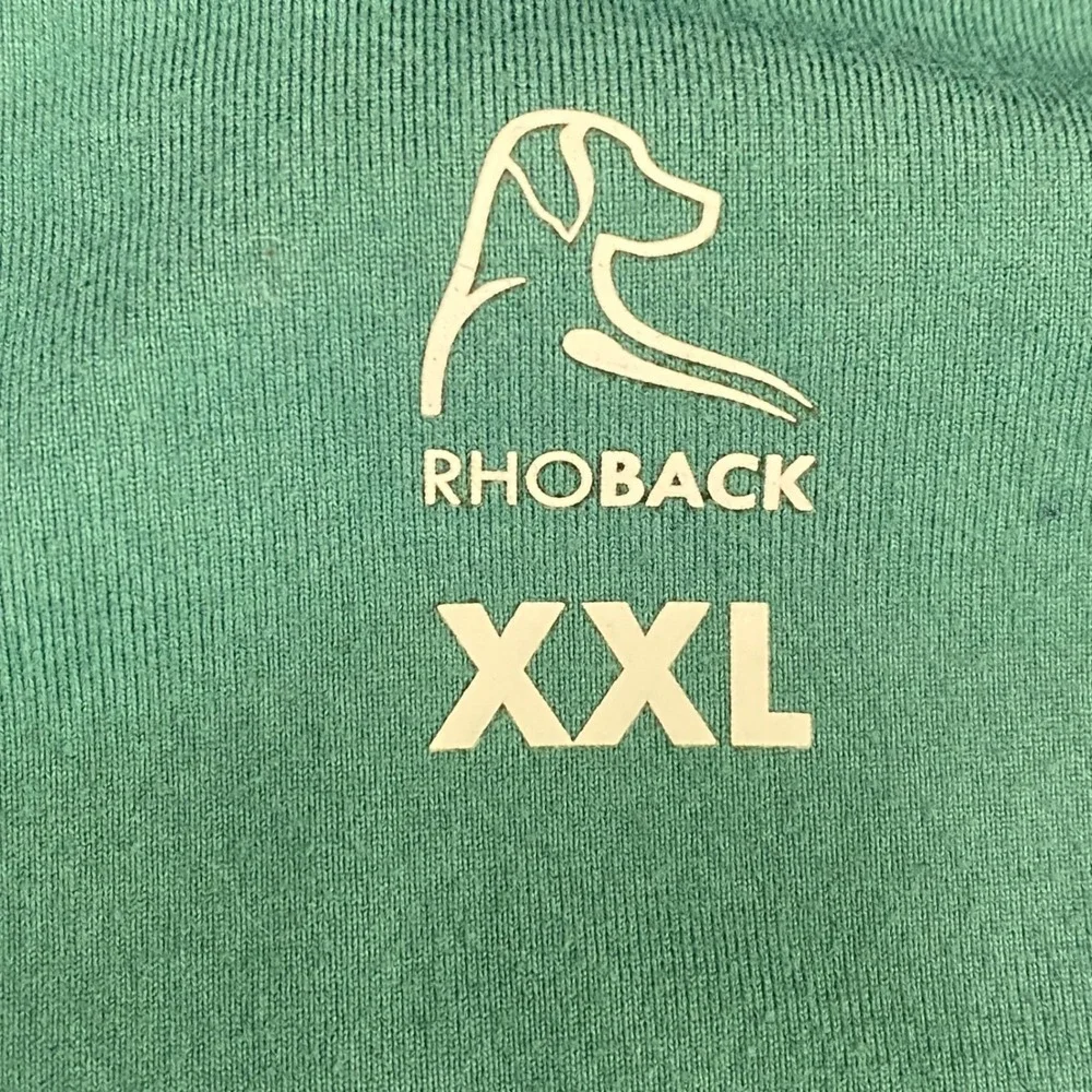 Rhoback Mens XXL Teal Green Performance Quarter Zip Pullover MQZP0001-0000-Z0005